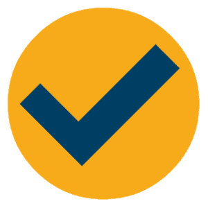 A checkmark symbol highlighting the benefits of XBRL software, emphasising its advantages for businesses in financial reporting