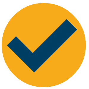 Tick icon indicating confirmation or correctness in the context of XBRL meaning or usage